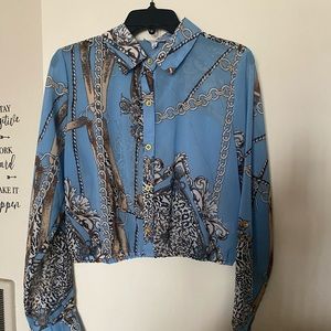 NWT🌟Fashion Nova Crop Shirt